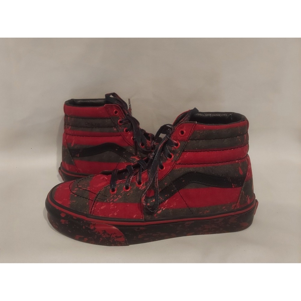 Vans Sk8-Hi Nightmare Elm Street Freddie Krueger Unisex Sneakers Size M/9 W/10.5
